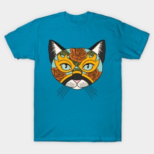 Lucha Libre Mask Cat T-Shirt